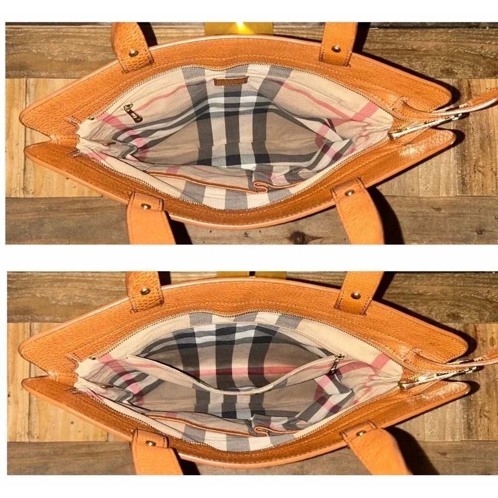 Burberry Stowell Roll Up Canvas &‎ Leather Tote with Free COA, Dust Bag